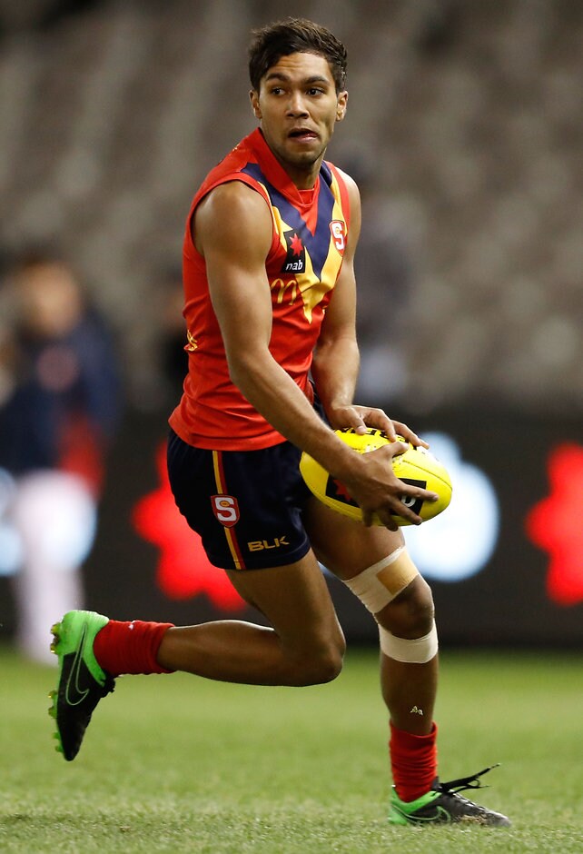 AFL 2016 U18 Championship - SA v Vic C MELBOURNE, AUSTRALIA - JUNE 24: Kym Lebois of South Australia in action during the Under 18 Championship match between South Australia and Vic Country at Etihad Stadium on June 24, 2016 in Melbourne, Australia. (Photo by Adam Trafford/AFL Media)